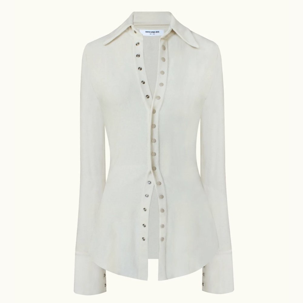 Orseund Iris Boogie Down Snap Shirt - Cream S